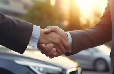 Shaking hands